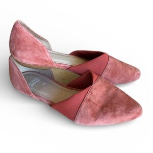 Eileen Fisher Coral Suede Flats, Size 9